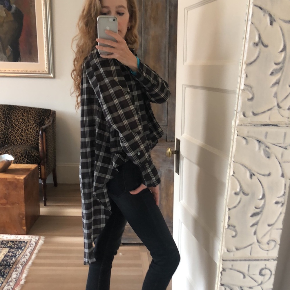 Faith Connexion plaid cotton top. Never worn